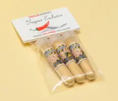 3 x Bhut Jolokia White Premium Chilijauhe 4ml