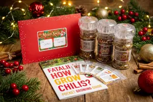 Xmas Chili Gift Combo – Seeds + Mills (Holiday Edition)